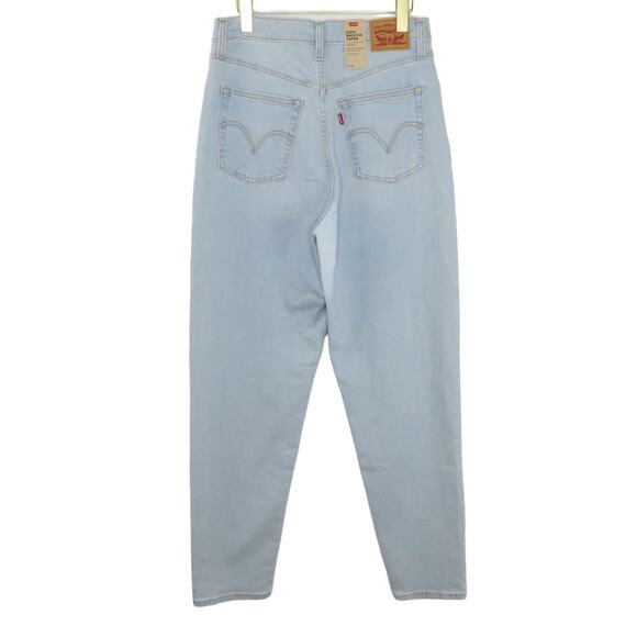Levi's High Waisted Taper Jeans Light Wash Straight Leg Jeans Size 30 NWT - Picture 5 of 9